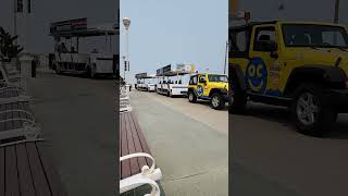 Jeep Tram on Ocean city Boardwalk Maryland