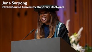 June Sarpong on accepting an Honorary Doctorate