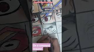 Kisame eye drawing day 20 of drawing different anime character eyes 👀 drawing akatsuki #anime