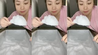 🧊❄️🥶Mukbang ice/freezer ice/hard shaved ice/shaved ice/frosty ice/ice Asmr/sound crunchy