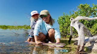 FLY FISHING for SHARKS on foot