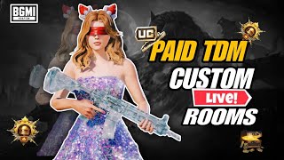 DAY 64/360 BGMI LIVE CUSTOM ROOMS | 1V1 TDM ROOM |  #girlgamer #bgmilive #CUSTOM