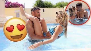 ASKING MY GIRLFRIEND TO DO "IT" IN THE POOL!! *GETS SPICY*