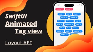 SwiftUI Animated Tags View - Layout API - iOS 17 - Xcode 15