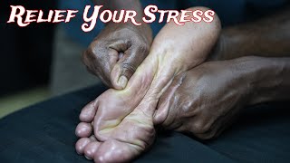 ASMR Pressure Point Tingly Foot Massage | Strong Wrist Barber Doing High Pressure Foot Massage ASMR