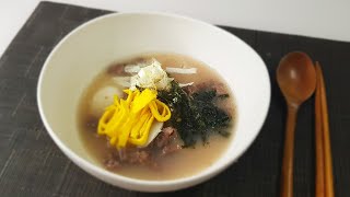 Korean Sliced Rice Cake Soup(Tteokguk, 떡국)