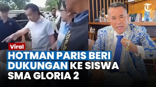 HOTMAN PARIS Beri Dukungan ke Siswa SMA Gloria 2, Terenyuh Lihat Tangisan Ibu Korban