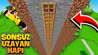 Minecraft'ta SONSUZA UZAYAN KAPI İLE SALAK KARDEŞİMİ TROLLEDİM!!