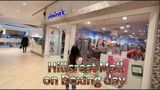 Hillcrest Mall on Boxing day