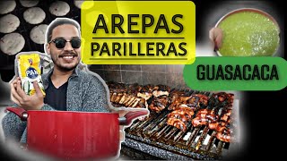 la PARRILLA DEFINITIVA Venezolana, AREPAS parrilleras y GUASACACA| cocinando comida Venezolana