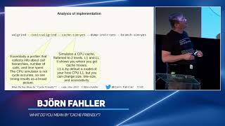 What do you mean by "cache friendly"? - Björn Fahller - code::dive 2019