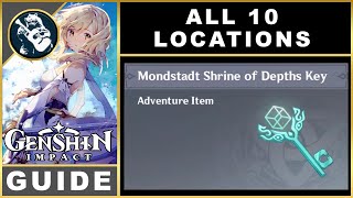 Genshin Impact All Mondstadt Shrine of Depths Key | 10 Locations