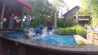 (2015) Canadian Lumberjacks Log Rolling in Epcot World Showcase Canada