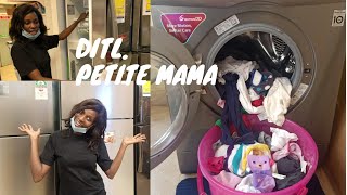 Spend the day with me as a mom and Wifey||Fridge shopping||laundry ||Bread recipe||Petite Mama