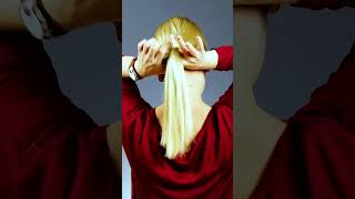 Schnelle Frisuren für feine Haare | Haare hochstecken  #Shorts