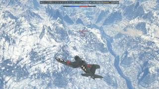 Clean the upper sky and protect your bombers -F4u corsair Warthunder arcade under joystick