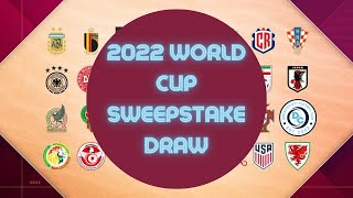 2022 World Cup Sweepstake Draw! Good Luck!