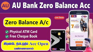 AU Bank Zero Balance Account Opening | AU Small Finance Bank Account Open in Tamil@Tech and Technics