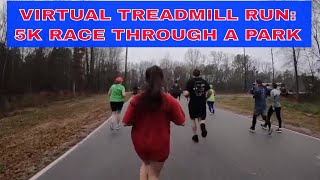 5K Race through a Park - Virtual Treadmill Run