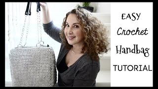 Easy Crochet handbag Free Tutorial