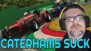 Bad Caterham driving for 13mintues - AMS2 Time Trial Challenge