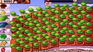 Plants vs Zombies - Survival Roof- But Pult Melon Plants Only