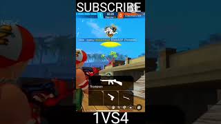 free fire 1v4 cluch #freefire #trending #freefireshorts #freefiremax #gameplay