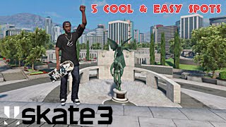 Skate 3 - 5 Cool & Easy Spots to Practice Tricklining