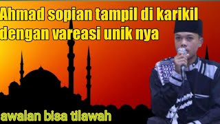 haflah tilawah Lagi ngaji Qur'an d karikil sambil mau melatih mental