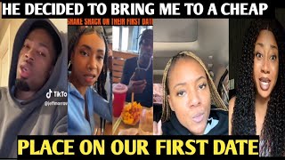 BLACK WOMAN DRAGGED HER MAN FOR TAKING HER TO A CHEAP PLACE ON THEIR FIRST DATE