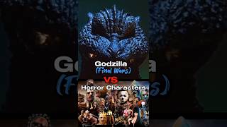 Godzilla vs Horror Characters #shorts