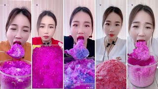 [solo] || only Qian's ice eating asmr || full video || compilation