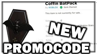 BRAND NEW PROMO CODE FOR THE COFFIN BATPACK | Roblox