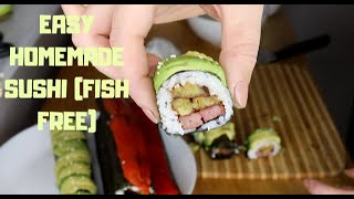 HOW TO MAKE SUSHI DOMINICAN STYLE (FISH FREE) !