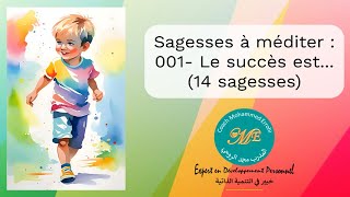 001-Sagesses à méditer : Le succès est...(14 sagesses)