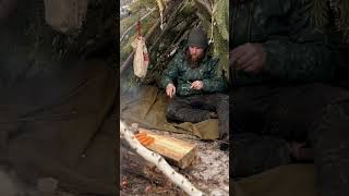 Wild Man's Hideout/Primitive shelter #outdoor #nature #mensden #bushcraft #survival #camping