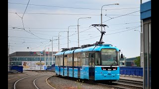 jízda tramvají Vario LF3/2 s ev.č.: 1651 v úseku: Nová Ves, Vodárna - Třebovice, OC