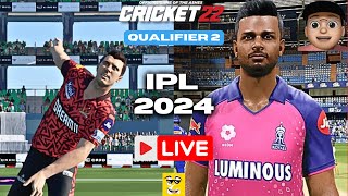 IPL 2024 SRH VS RR QUALIFIER 2 MATCH T20 Match - Cricket 24 Live Gameplay- Y'z GamerZ