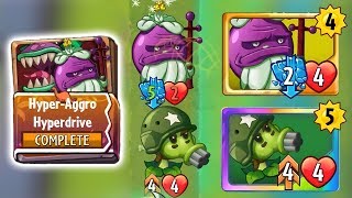 Plants vs Zombies Heroes - Gatling Pea & Elderberry Gameplay: "Hyper-Aggro Hyperdrive" Strategy Deck