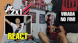 REACT VASCO 2 X 1 ATHLETICO PR REAÇÕES RIVAIS MELHORES MOMENTOS BRASILEIRÃO 2024