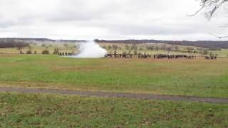 Prairie Grove Re-enactment Artillery Barrage