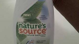 BzzAgent Report on Nature's Source Natural Bathroom Cleaner.