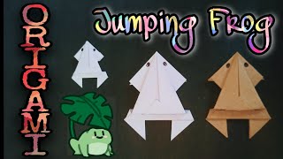 How To Make Paper Origami Jumping Frog // Paper Origami