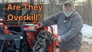 Kubota with Tractor Tire Chains Upgrade | L2501 Mod