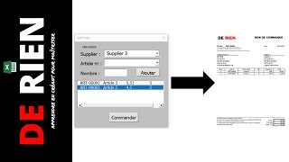 #3 Comment créer une gestion des stock sur Excel | Cours Excel - DE RIEN