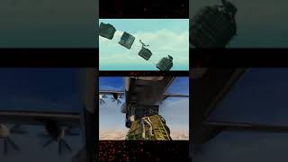 Uncharted Movie vs Uncharted 3 Cargo Plane Scene #shorts