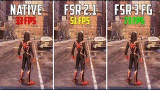 FSR 3 FG - Marvel's Spider-Man: Miles Morales - GTX 1050Ti