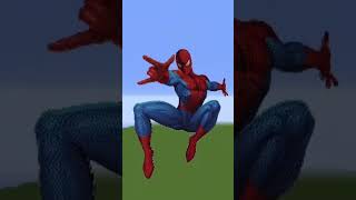 WHICH MINECRAFT SPIDERMAN PIXEL ART IS THE BEST !! #shorts