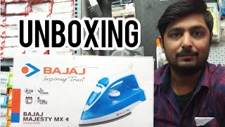 Bajaj Majesty MX4 Steam Iron Unboxing And Review