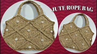 Jute Rope Handbag| Making of Jute Rope Handbag| How to make jute rope handbag| Jute Craft Idea